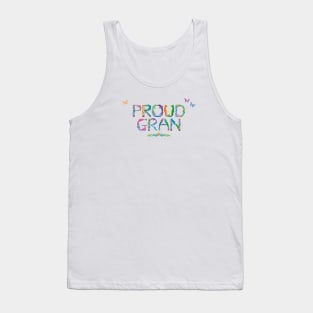 Proud Gran - Tropical wordart Tank Top